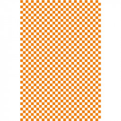 Damier - Orange & Blanc