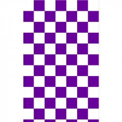 Grand damier - Violet & Blanc