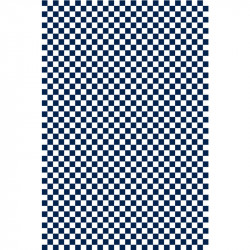 Damier - Bleu marine & Blanc