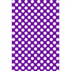 Pois blancs sur fond violet