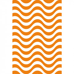Rayures courbes - Orange