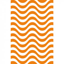 Rayures courbes - Orange