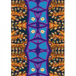 "Arbre feuille Bleu nuit" -...
