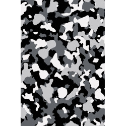 Camouflage Noir Blanc et Gris